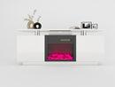 160CM high gloss TV cabinet tv unit with fireplace, have heat and flame color changes
