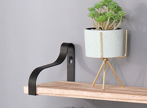 Floating Shelves, Long Wall Shelves (Set of 3), Wall Mounted Shelves & Brackets For Bedroom - Natural Wood, photo 5 of 5