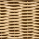 Outdoor Club Chair With Rope Arm And Cushions - Beige / Teak