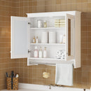 Modern Wall-Mounted Mirror Cabinet With Adjustable Shelves, Soft-Close Doors, High-Definition Mirror by HouseOfZazla
