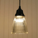 Minimalist Antique Glass Light Pendant or Sconce by The Lamp Goods