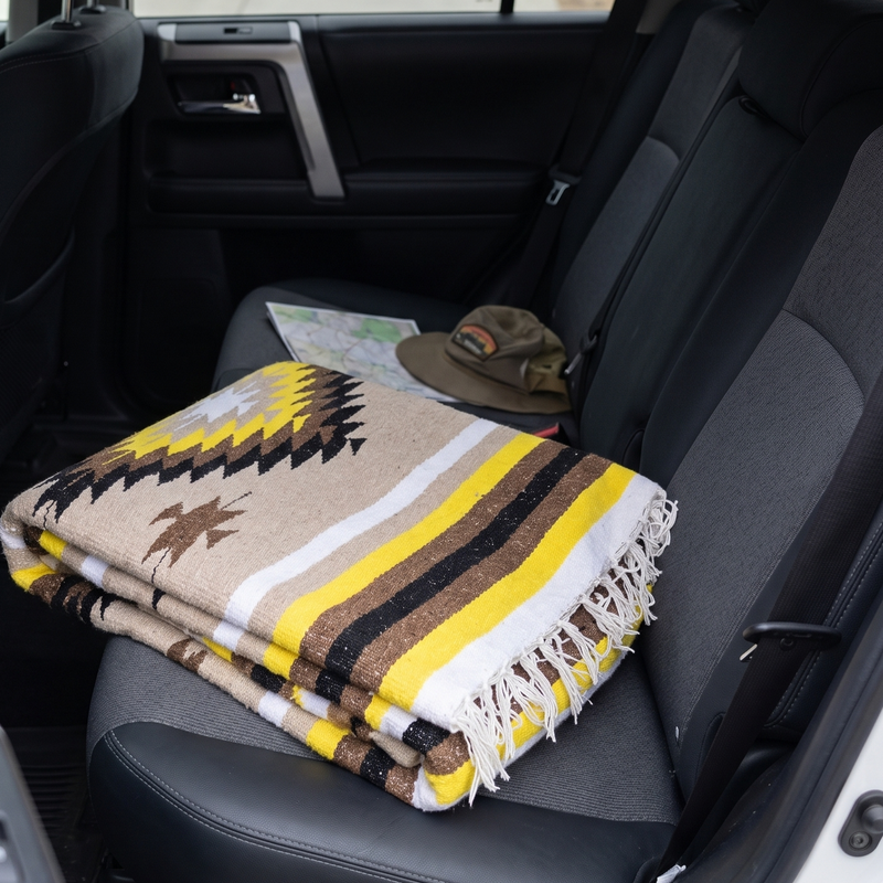 Classic Brown & Gold XL Diamond Blanket, photo 4 of 4