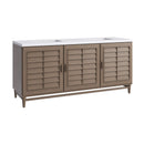 James Martin Portland 72" Double Bathroom Vanity, Whitewashed Walnut