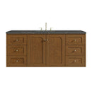 James Martin Laurent 60" Dual Mount Single Bathroom Vanity, Honey Oak