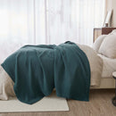 100% Cotton Waffle Weave Blanket - Mikala Collection by Great Bay Home