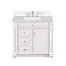 James Martin Bristol 36" Single Bathroom Vanity, Bright White