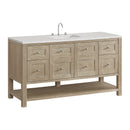 James Martin Breckenridge 60" Single Bathroom Vanity, Whitewashed Oak