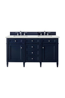 James Martin Brittany 60" Double Bathroom Vanity, Victory Blue