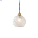 GobekUsa Glass Globe LED Pendant Light Fixture for Porch Kitchen Aisle, Adjustable Hanging Lamp