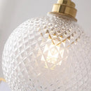GobekUsa Glass Globe LED Pendant Light Fixture for Porch Kitchen Aisle, Adjustable Hanging Lamp