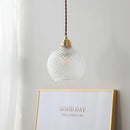 GobekUsa Glass Globe LED Pendant Light Fixture for Porch Kitchen Aisle, Adjustable Hanging Lamp