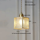 GobekUsa Glass Globe LED Pendant Light Fixture for Porch Kitchen Aisle, Adjustable Hanging Lamp