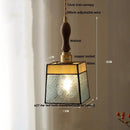 GobekUsa Glass Globe LED Pendant Light Fixture for Porch Kitchen Aisle, Adjustable Hanging Lamp