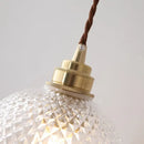 GobekUsa Glass Ball LED Pendant Light: Nordic Modern Copper Socket Hanging Lamp for Home Indoor Lighting.