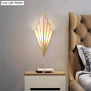 GobekUsa Diamond Shape Modern Wall Light Wall Sconce for Bedroom Dining Room