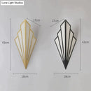 GobekUsa Diamond Shape Modern Wall Light Wall Sconce for Bedroom Dining Room