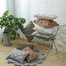 Diamond solid embroidery cushion cover living room textured pillow by Decorbites