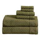 Cotton Diamond Waffle Weave Bath Towel Set - Grayson Collection by Great Bay Home