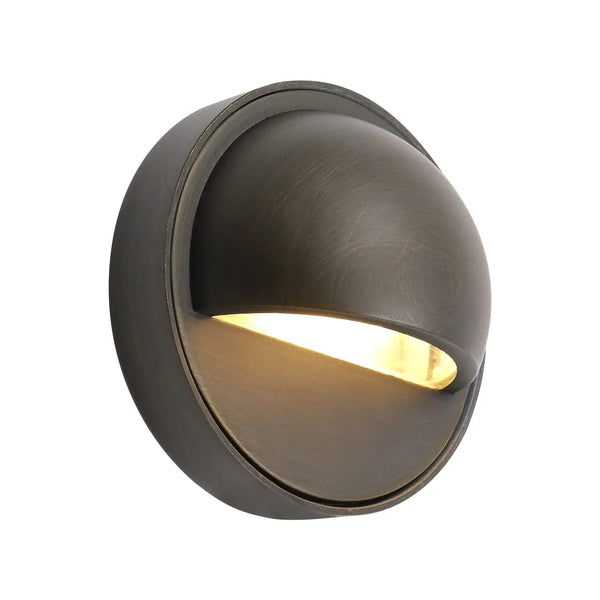 Die-Cast Brass Deck Light Outdoor with Clear Glass and GU5.3 Socket