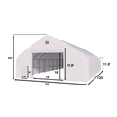 W70'xL120'xH28' Double Truss Storage Shelter