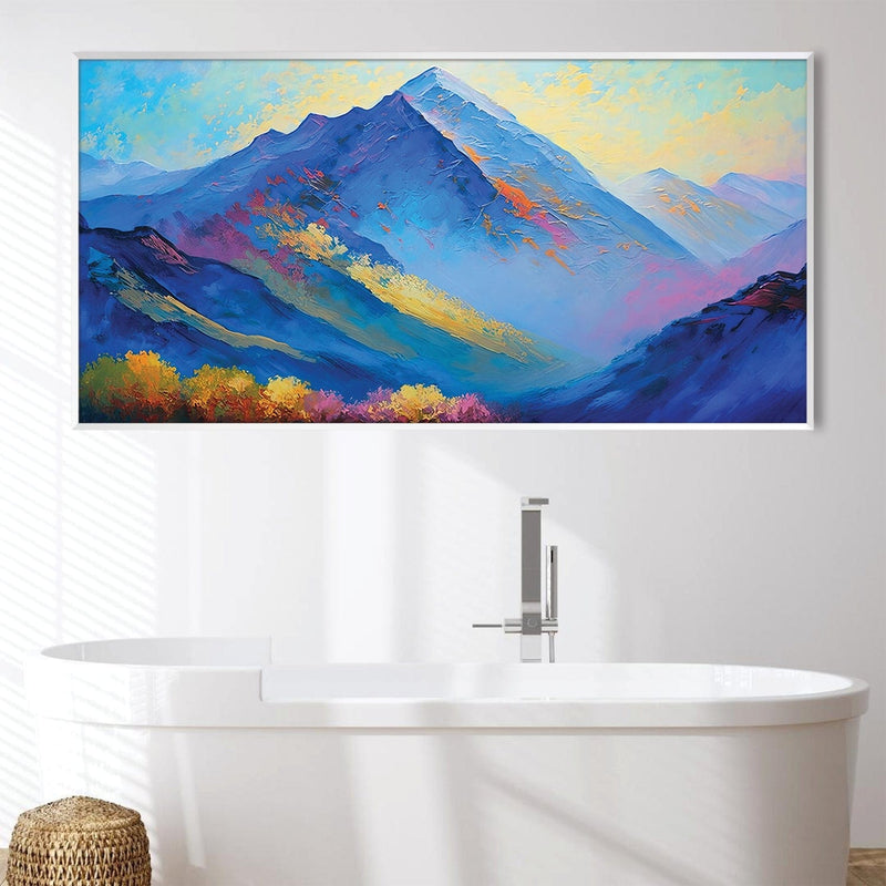 Dimensional Mountain Canvas