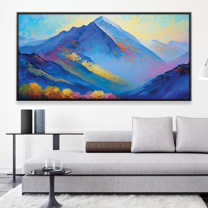 Dimensional Mountain Canvas