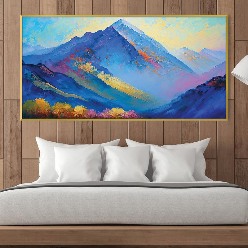 Dimensional Mountain Canvas