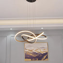 GobekUsa Dimmable Modern Chandelier: Gold/Chrome/Black, 60cm