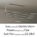 GobekUsa Dimmable Nordic LED Ceiling Chandelier for Living Room