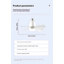 Dimmable Remote Control Ceiling Fan Light for Home & Dormitory