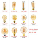 Dimmable vintage led filament bulb amber glass bedroom light by Decorbites