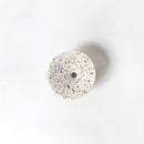 Dimple Wall Hook, Small | White Terrazzo
