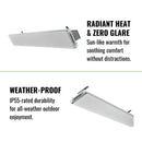 Dimplex DLW 70" Noiseless Radiant Electric Heater For Outdoor And Indoor, 3200W [DLW3200W24] (SAK15698)