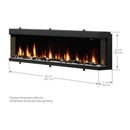 Dimplex IgniteXL Bold 100-Inch Smart Linear Multi Side View Built-In Electric Fireplace [XLF10017-XD] (SAK72359)