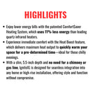 Dimplex IgniteXL 50" Linear Fireplace Electric With Comfort Saver Heating System [XLF50] (SAK85290)