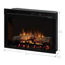 Dimplex Multi-Fire 26-Inch Built-In Traditional Fireplace With Realogs [XHD26L] (SAK65019) by SAKSBY WHOLESALE