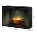 Dimplex Revillusion Built-In Electric Firebox W/ Weathered Concrete Line & Plug Kit [RBF30/42WC-FG] (SAK46891)