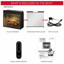 Dimplex Revillusion Herringbone Brick Built-In Electric Firebox With Front Glass [RBF30/36/42] (SAK12893)