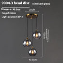 Dining Room Chandelier Bedroom Bedside Glass Chandelier