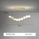 Dining Room Chandelier Creative 3D Long Chandelier