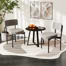 Dining Chair Set of 2 with Curved Backrest and Padded Seat by LJGDeals