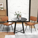 Dining Chair Set of 2 with Padded Backrest and Seat by LJGDeals