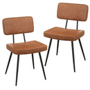 Dining Chair Set of 2 with Padded Backrest and Seat by LJGDeals