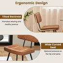 Dining Chair Set of 2 with Padded Backrest and Seat by LJGDeals