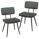 Dining Chair Set of 2 with Padded Backrest and Seat by LJGDeals