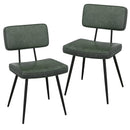 Dining Chair Set of 2 with Padded Backrest and Seat