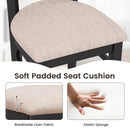 Bar Chairs with Ergonomic Backrest and Comfy Footrest and Soft Padded Seat by LJGDeals