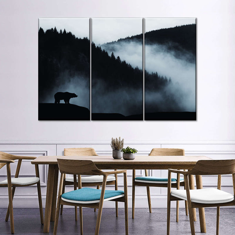 Misty Mountain Bear Wall Art