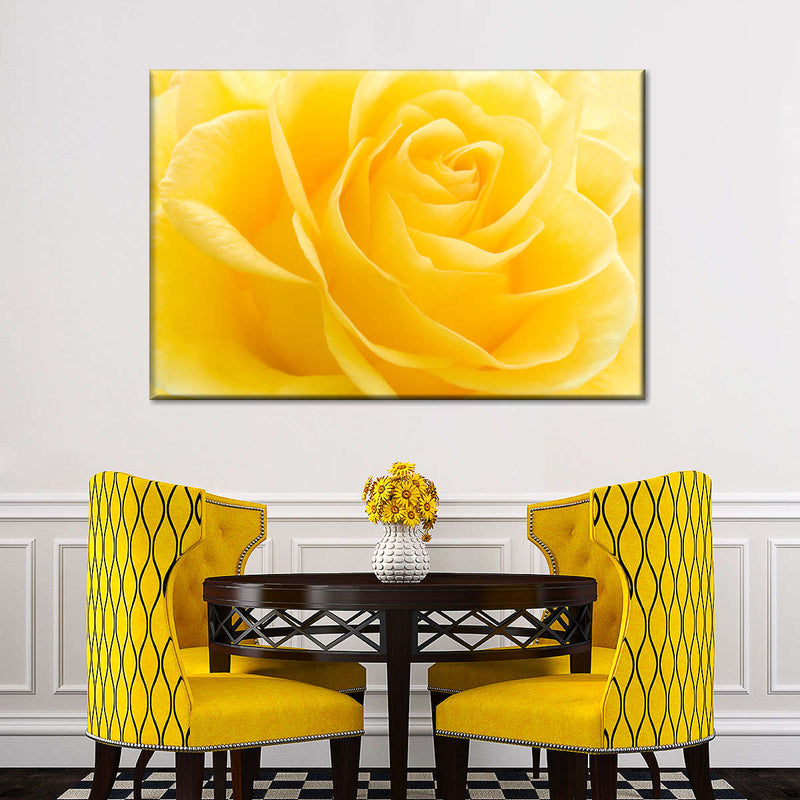 Yellow Rose Petals Wall Art