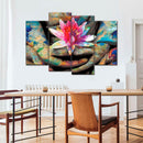 Lotus Flower In Hand Wall Art